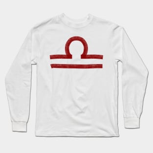 Red Libra Long Sleeve T-Shirt